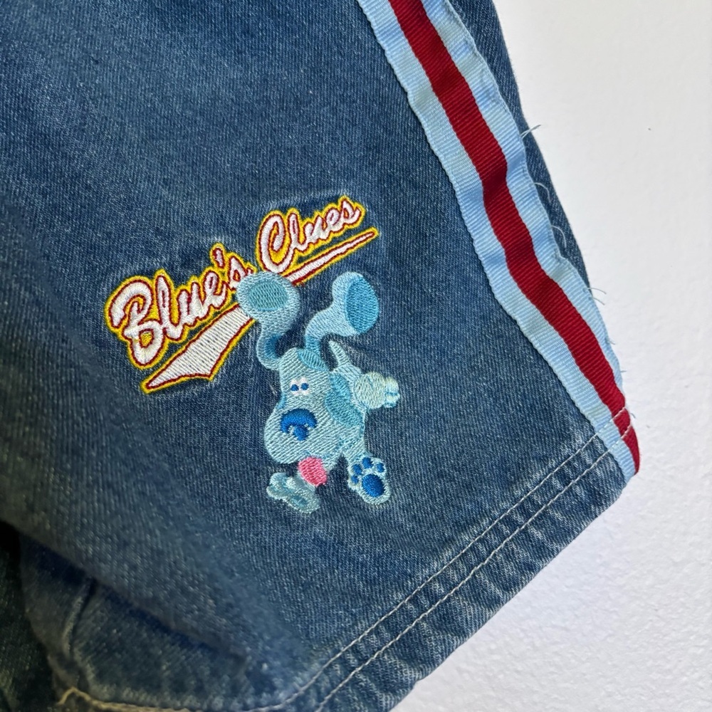 Vintage 2001 Blue’s Clues Denim Shortalls Kids 4T - Picture 2 of 8